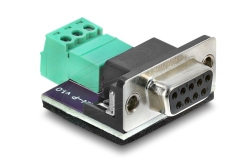 DELOCK D-Sub 9 Pin Bu > 3 Pin Terminalblock Adapter...