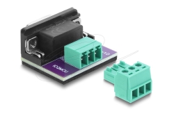 DELOCK D-Sub 9 Pin Bu > 3 Pin Terminalblock Adapter...