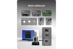 Dockingstation IcyBox für M.2 NVMe 2,5/3,5 HDD/SSD