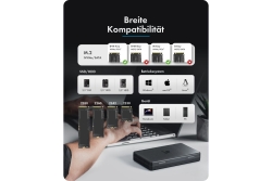 Docking- & Klonstation IcyBox für M.2 & 2,5/3,5 SSD/HDD