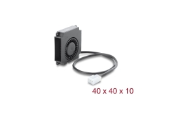 DELOCK Radiallüfter/Lüftergebläse 12V DC...