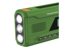 TELESTAR TOP NR 5 Grün Kompaktes Notfallradio, BT, Audio-Str