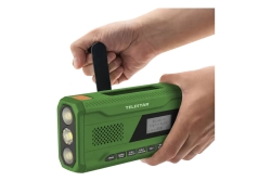 TELESTAR TOP NR 5 Grün Kompaktes Notfallradio, BT, Audio-Str