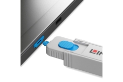 LINDY HDMI Port Schloss blau 4 Stück + 1 Schlüssel