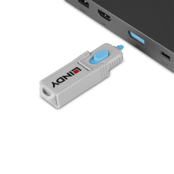 LINDY DisplayPort Port Schloss blau 4 Stück + 1...