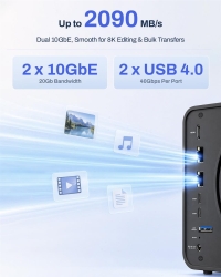 TERRAMASTER F6-425PRO NAS, 6Core, 8GB DDR5 RAM, Diskless