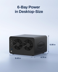 TERRAMASTER F6-425PRO NAS, 6Core, 8GB DDR5 RAM, Diskless