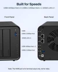 TERRAMASTER F6-425PRO NAS, 6Core, 8GB DDR5 RAM, Diskless
