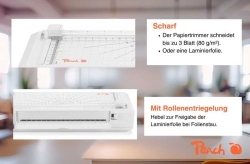 Peach Laminiergerät 2-in-1 Plug & Play A4 ohne Aufwärmzeit