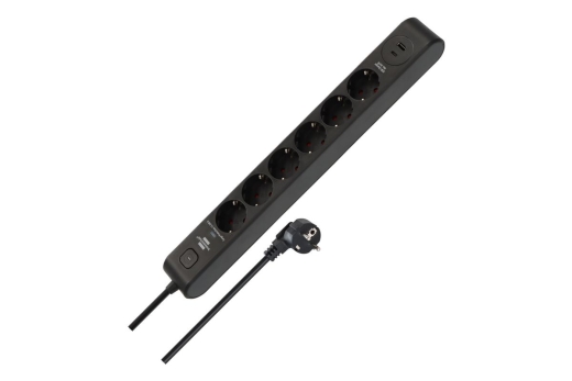 Brennenstuhl Steckdosenleiste 6f. ÜSS 13.500A 1xUSB A
