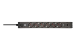 Brennenstuhl Steckdosenleiste 6f. ÜSS 13.500A 1xUSB A