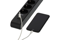 Brennenstuhl Steckdosenleiste 6f. ÜSS 13.500A 1xUSB A