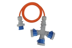 Brennenstuhl Verl.-Kabel CEE 3 Fach Verteiler 16A 2m