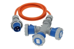 Brennenstuhl Verl.-Kabel CEE 3 Fach Verteiler 16A 2m