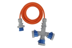Brennenstuhl Verl.-Kabel CEE 3 Fach Verteiler 16A 5m