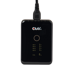 Club3D Ladegerät 4xUSB Typ C PD3.1 240W, GaN retail