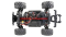 Amewi Hyper Go TX10 Truggy Brushless 1:10 RTR rot