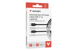 Verbatim Sync & Charge USB-C to Lightning 27W 100cm - 2 Pack