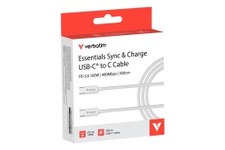 Verbatim Sync & Charge USB-C to USB-C 100W 3m - White