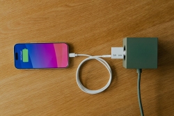 Verbatim Mini GaN Charger 20W EU with 1m USB-C to USB-C cab.