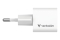 Verbatim Mini GaN Charger 20W EU with 1m USB-C to USB-C cab.