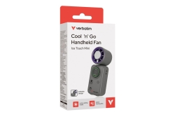 Verbatim Cool n Go Ice Touch Mini Handheld Fan Purple/Grey