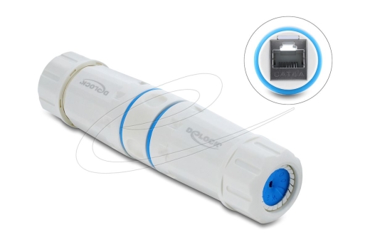 DELOCK Kabelverbinder RJ45 Bu > Bu Cat.6A M23.5 x 1,5mm IP68