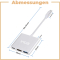 INCA Adapter USB-C->2xHDMI/USB-C3.0/USB-A2.0/PD 100W weiß