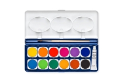 STAEDTLER Noris Farbkasten 12 Farben + Deckweiß & Pinsel