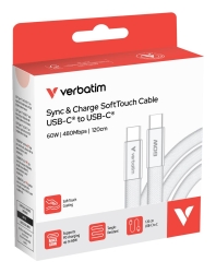 Verbatim Sync & Charge USB-C to USB-C 60W 120cm white