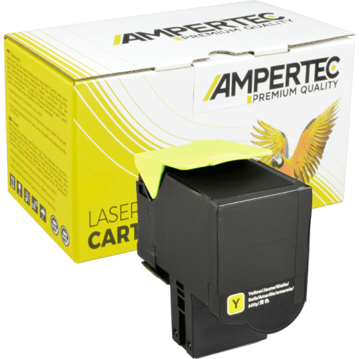 Ampertec Toner ersetzt Lexmark C2320Y0 yellow