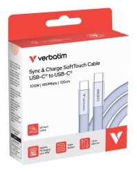 Verbatim Sync & Charge USB-C to USB-C 100W 120cm purple