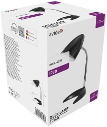Avide Basic Tischleuchte C Fuß Schwarz
