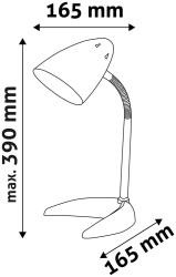 Avide Basic Tischleuchte C Fuß Schwarz