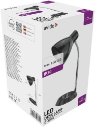 Avide Basic Tischleuchte O Fuß Schwarz