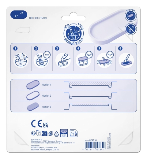 FIMO Gießform Schale oval