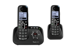 AMPLICOMMS BigTel1582 DECT-Mobilteil Freisprechen - Schwarz