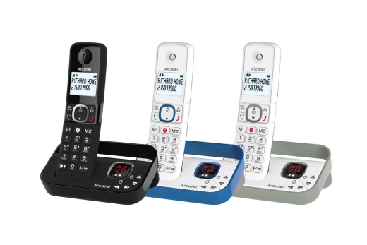 ALCATEL F860 Voice DECT-Telefon, Kabellos.Mobilteil-Schwarz