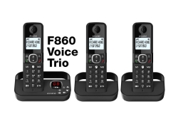 ALCATEL F860 Voice DECT-Telefon, Kabellos.Mobilteil-Schwarz