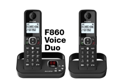 ALCATEL F860 Voice DECT-Telefon, Kabellos.Mobilteil-Schwarz