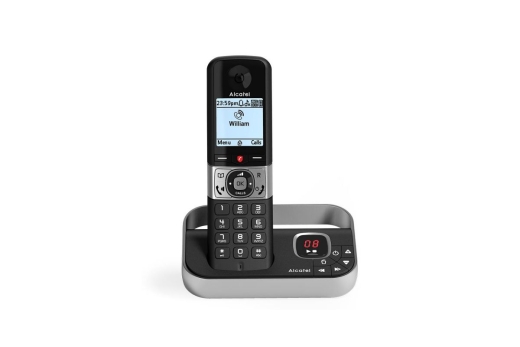 ALCATEL F890 Voice DE BLK Schnurlos-Telefon Schwarz, Silber