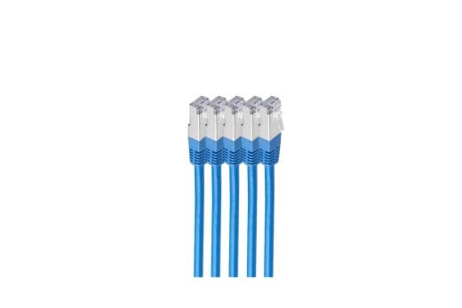 Shiverpeaks Patchkabel cat6 S/FTP LSZH VE5 blau, 0,25m