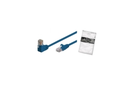 Shiverpeaks Patchkab cat6 S/FTP PIMF Winkel-gerade blau 0,5m
