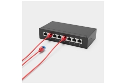 Shiverpeaks Netzwerkkabel Patchkab cat.6 U/UTP slim rot 2m