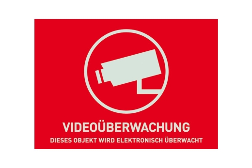 ABUS Warnaufkleber Videoüberwachung (o.ABUS Logo) 148x105mm