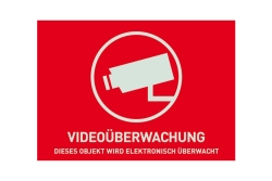 ABUS Warnaufkleber Videoüberwachung (o.ABUS Logo)...