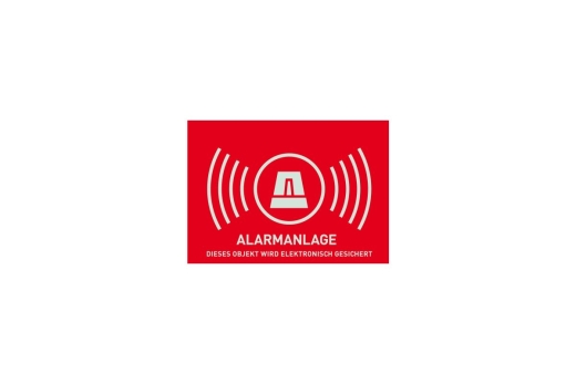 ABUS Warnaufkleber Alarm (ohne ABUS-Logo) 148x 105 mm