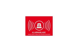 ABUS Warnaufkleber Alarm (ohne ABUS-Logo) 74x 52,5 mm
