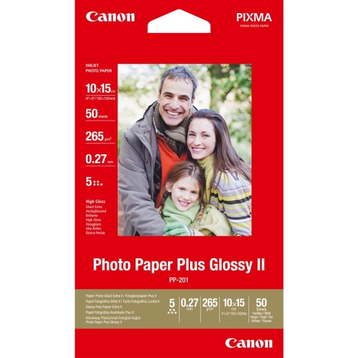 Papier Canon PP201 Fotopapier 10x15 50Bl (260g)