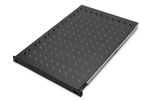DIGITUS Fachboden 1HE 30x483x720mm max 65kg schwarz ausziehb